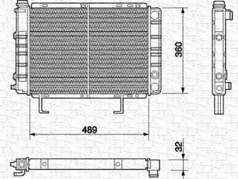 Magneti Marelli 350213599000 - Радіатор, охолодження двигуна autocars.com.ua