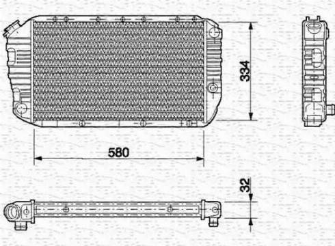 Magneti Marelli 350213641000 - Радіатор, охолодження двигуна autocars.com.ua