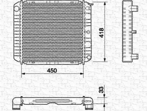 Magneti Marelli 350213657000 - Радиатор, охлаждение двигателя avtokuzovplus.com.ua