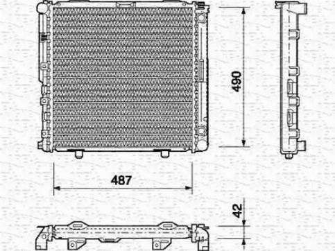 Magneti Marelli 350213690000 - Радиатор, охлаждение двигателя avtokuzovplus.com.ua