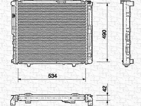 Magneti Marelli 350213691000 - Радіатор, охолодження двигуна autocars.com.ua