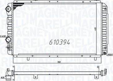 Magneti Marelli 350213706000 - Радиатор, охлаждение двигателя autodnr.net