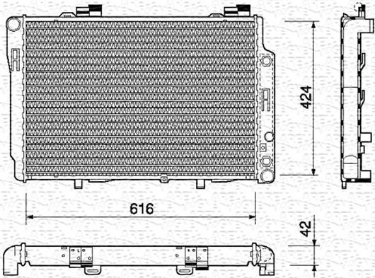 Magneti Marelli 350213743000 - Радиатор, охлаждение двигателя autodnr.net