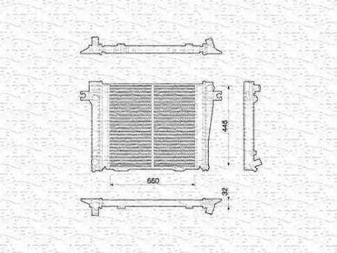 Magneti Marelli 350213771000 - Радіатор, охолодження двигуна autocars.com.ua