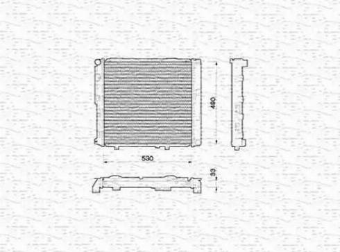 Magneti Marelli 350213774000 - Радіатор, охолодження двигуна autocars.com.ua