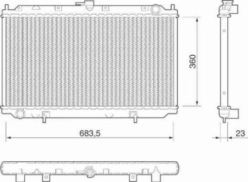 Magneti Marelli 350213806000 - Радіатор, охолодження двигуна autocars.com.ua