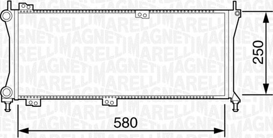 Magneti Marelli 350213814003 - Радіатор, охолодження двигуна autocars.com.ua