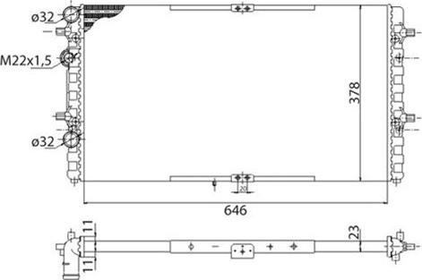 Magneti Marelli 350213816003 - Радіатор, охолодження двигуна autocars.com.ua