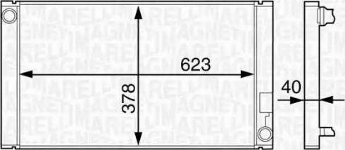 Magneti Marelli 350213859000 - Радіатор, охолодження двигуна autocars.com.ua