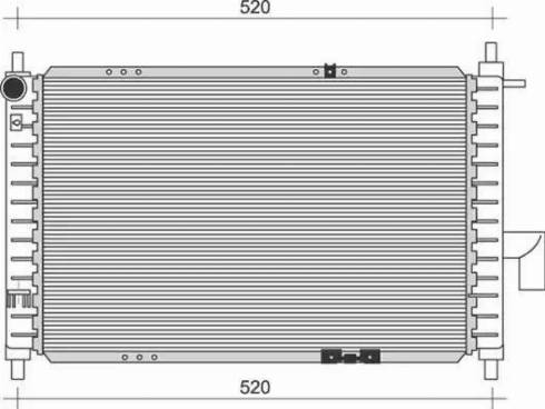 Magneti Marelli 350213890000 - Радиатор, охлаждение двигателя avtokuzovplus.com.ua