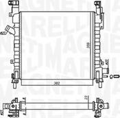 Magneti Marelli 350213924000 - Радіатор, охолодження двигуна autocars.com.ua