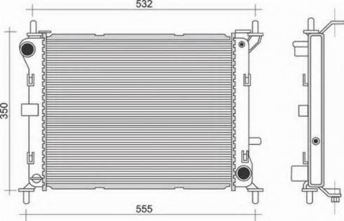 Magneti Marelli 350213946000 - Радиатор, охлаждение двигателя avtokuzovplus.com.ua