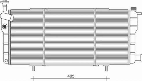 Magneti Marelli 350213984000 - Радіатор, охолодження двигуна autocars.com.ua