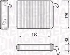 Magneti Marelli 350218054000 - Теплообменник, отопление салона avtokuzovplus.com.ua