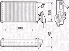 Magneti Marelli 350218063000 - Теплообменник, отопление салона avtokuzovplus.com.ua