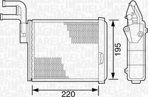 Magneti Marelli 350218070000 - Теплообменник, отопление салона autodnr.net