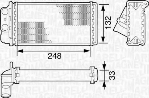 Magneti Marelli 350218076000 - Теплообменник, отопление салона avtokuzovplus.com.ua