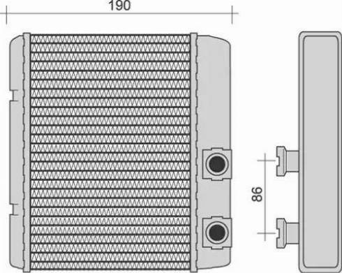 Magneti Marelli 350218252000 - Теплообменник, отопление салона avtokuzovplus.com.ua