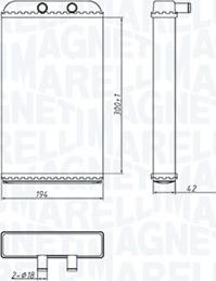 Magneti Marelli 350218402000 - Теплообменник, отопление салона autodnr.net