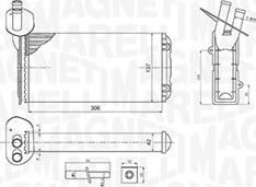 Magneti Marelli 350218410000 - Теплообменник, отопление салона avtokuzovplus.com.ua