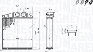 Magneti Marelli 350218419000 - Теплообменник, отопление салона avtokuzovplus.com.ua