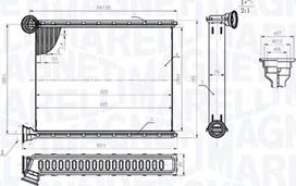 Magneti Marelli 350218473000 - Теплообменник, отопление салона avtokuzovplus.com.ua