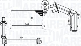 Magneti Marelli 350218484000 - Теплообменник, отопление салона autodnr.net