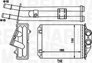 Magneti Marelli 350218491000 - Теплообменник, отопление салона avtokuzovplus.com.ua