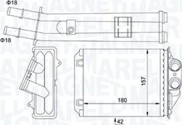 Magneti Marelli 350218491000 - Теплообменник, отопление салона avtokuzovplus.com.ua