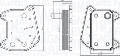 Magneti Marelli 350300001800 - Масляный радиатор, двигательное масло avtokuzovplus.com.ua