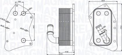 Magneti Marelli 350300002300 - Масляный радиатор, двигательное масло avtokuzovplus.com.ua