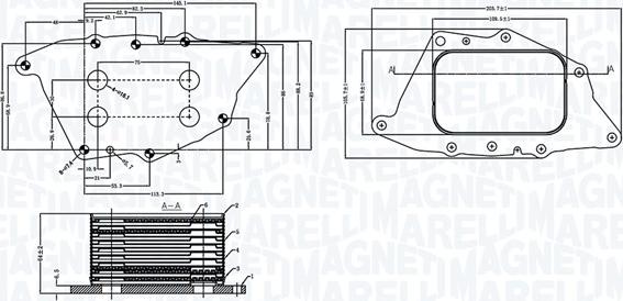 Magneti Marelli 350300004900 - Масляний радіатор, рухове масло autocars.com.ua