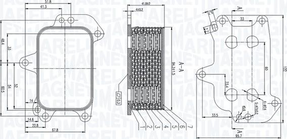 Magneti Marelli 350300005100 - Масляний радіатор, рухове масло autocars.com.ua