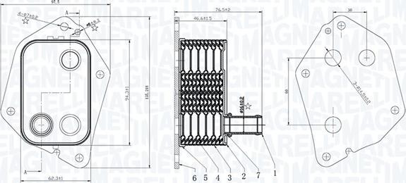 Magneti Marelli 350300006000 - Масляний радіатор, рухове масло autocars.com.ua