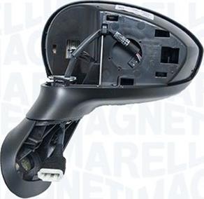 Magneti Marelli 350314027190 - Зовнішнє дзеркало autocars.com.ua