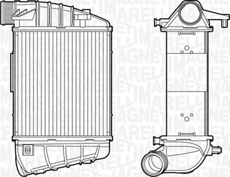 Magneti Marelli 351319201350 - Интеркулер, теплообменник турбины avtokuzovplus.com.ua