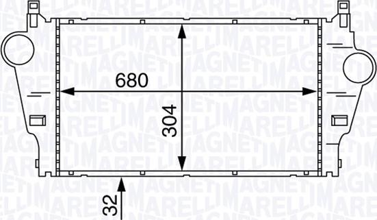 Magneti Marelli 351319201890 - Интеркулер autocars.com.ua