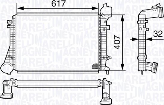 Magneti Marelli 351319202000 - Интеркулер autocars.com.ua