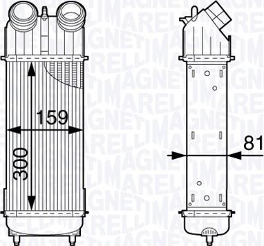 Magneti Marelli 351319202030 - Интеркулер autocars.com.ua