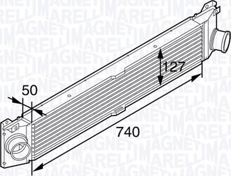 Magneti Marelli 351319202150 - Интеркулер autocars.com.ua