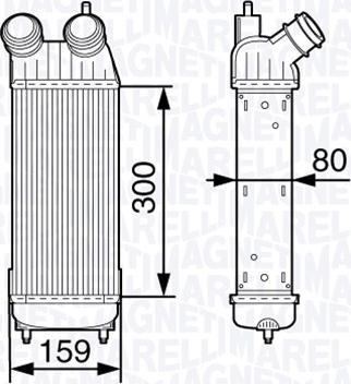 Magneti Marelli 351319202310 - Интеркулер autocars.com.ua