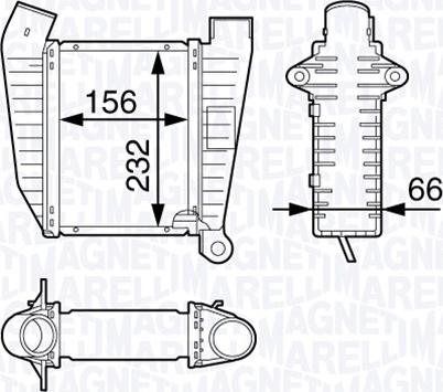 Magneti Marelli 351319202450 - Интеркулер autocars.com.ua