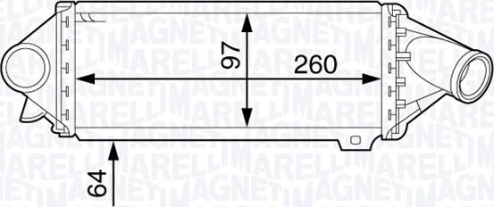 Magneti Marelli 351319202460 - Интеркулер, теплообменник турбины avtokuzovplus.com.ua