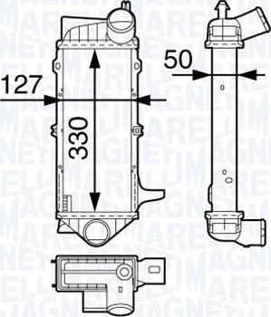 Magneti Marelli 351319202480 - Интеркулер autocars.com.ua