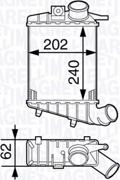 Magneti Marelli 351319202750 - Интеркулер autocars.com.ua