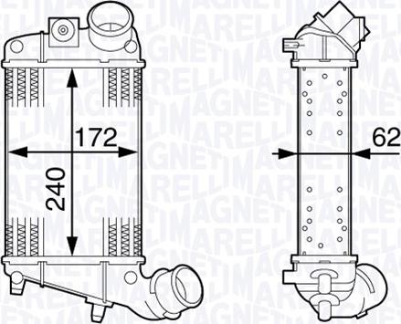 Magneti Marelli 351319202770 - Интеркулер autocars.com.ua