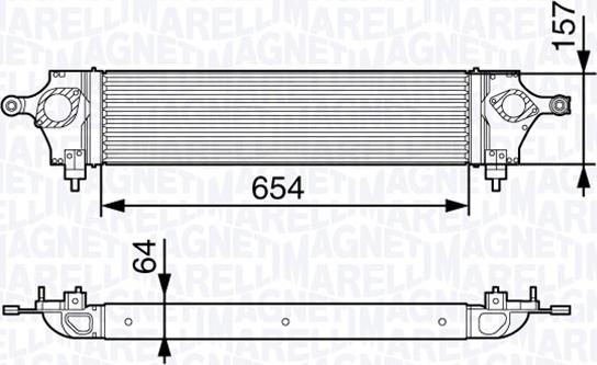 Magneti Marelli 351319202800 - Интеркулер autocars.com.ua