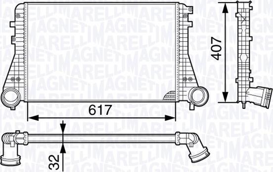 Magneti Marelli 351319202830 - Интеркулер autocars.com.ua