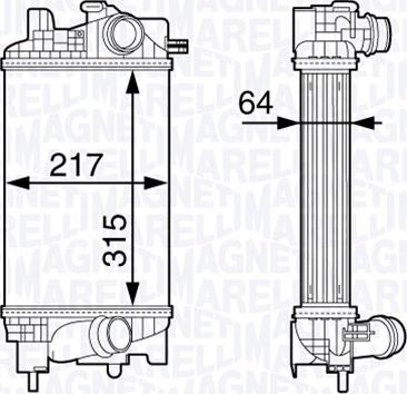 Magneti Marelli 351319203010 - Интеркулер autocars.com.ua