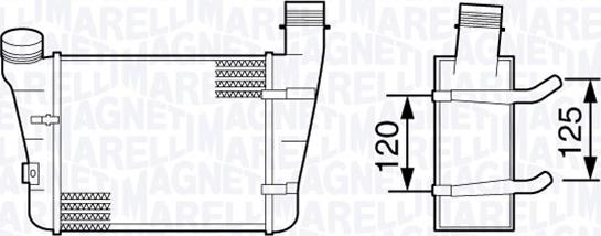 Magneti Marelli 351319203410 - Интеркулер autocars.com.ua